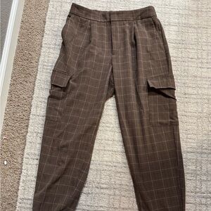 a new day Brown Plaid women’s Cargo Pants